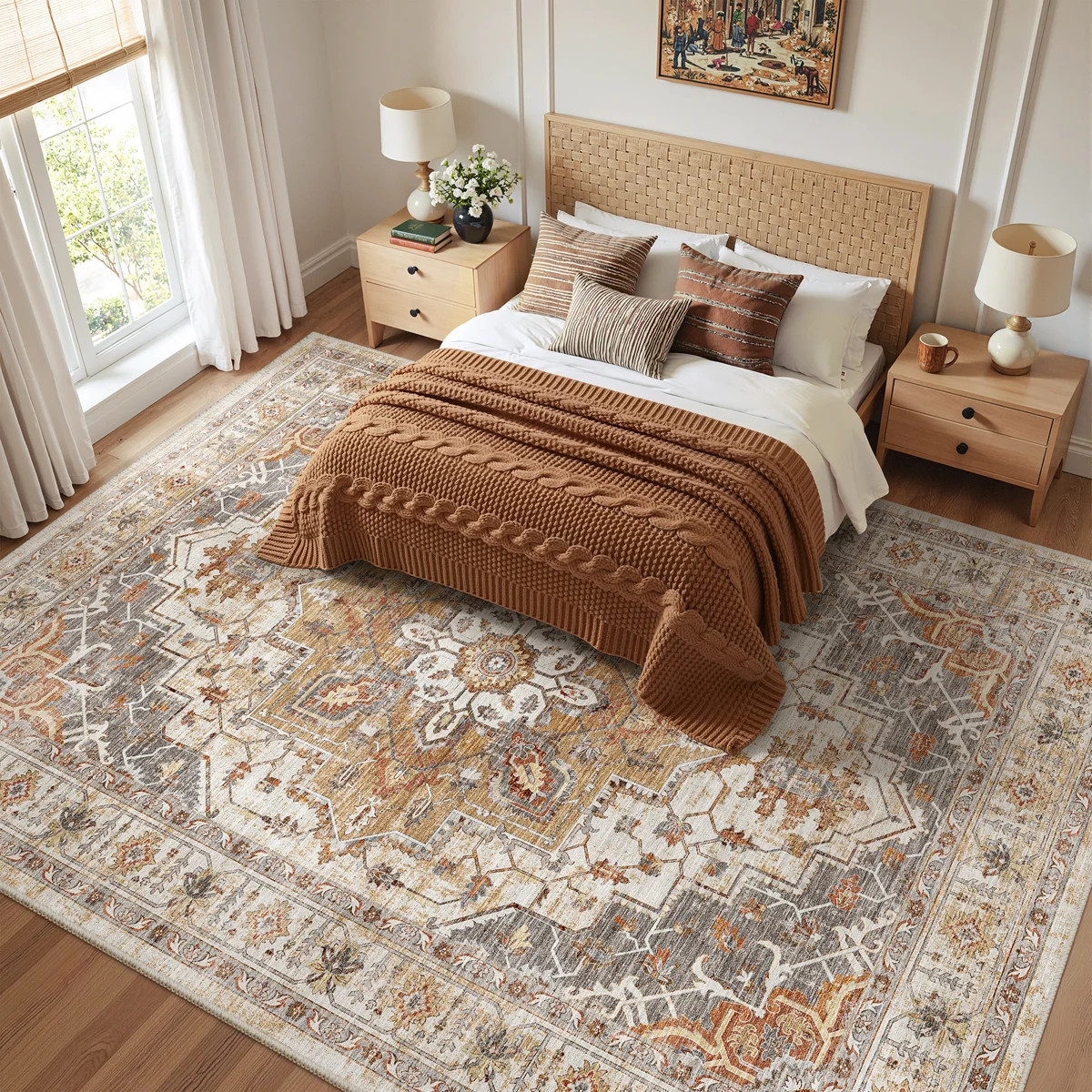 Malila Machine Washable Non-Slip Area Rug | Wayfair North America