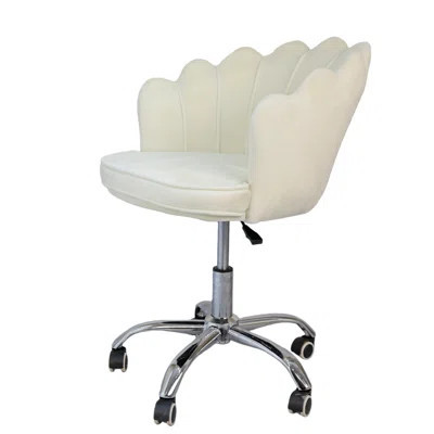 Glam & Glow Vanity Chair - White | Wayfair North America