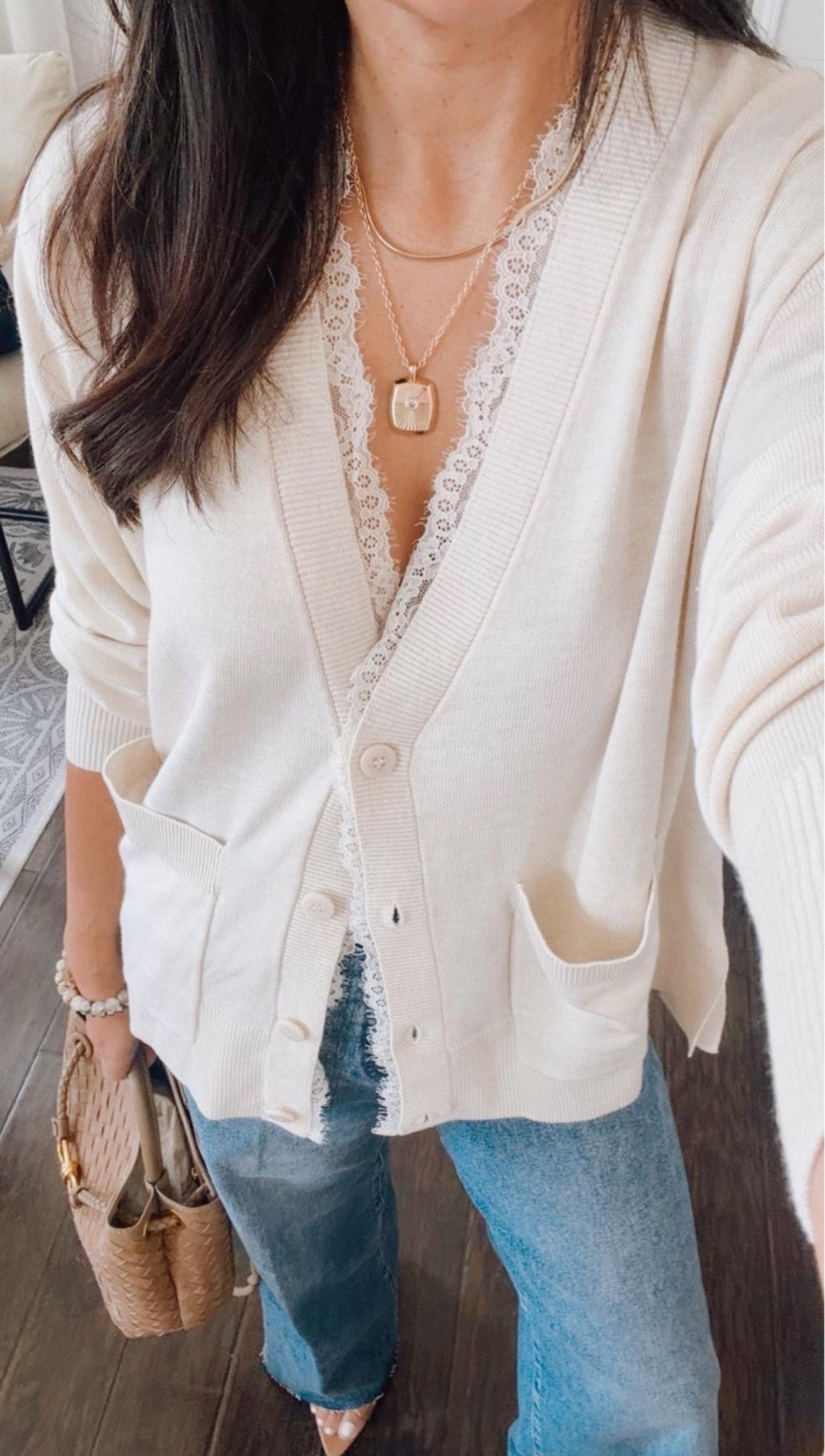 Lace details⭐️ relaxed fit wearing a small

#LTKootd #LTKSeasonal