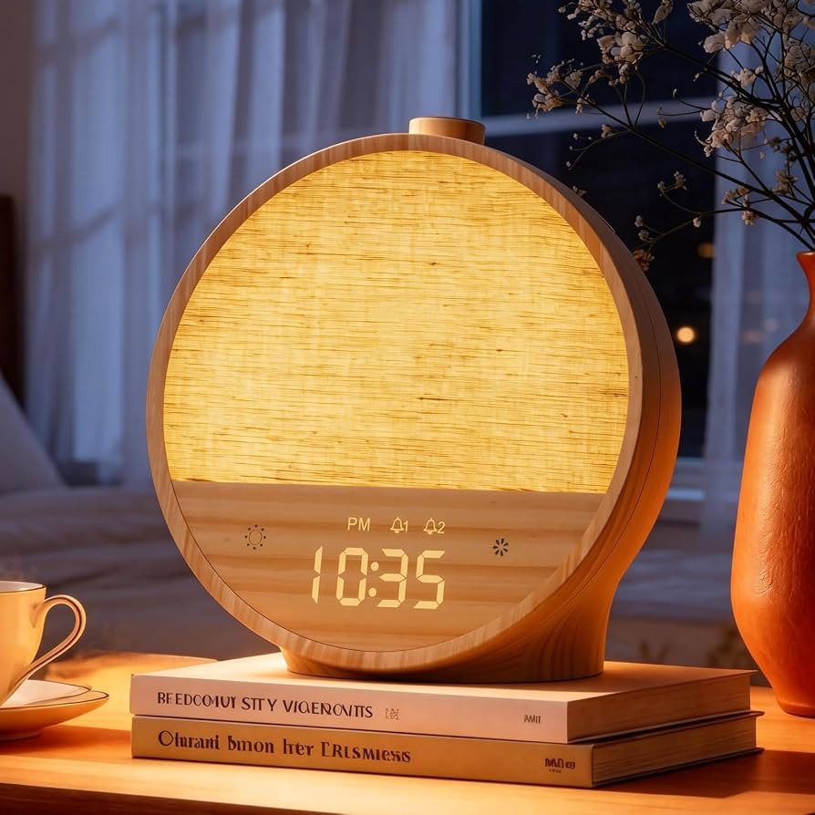 15mins Sunrise Simulation, 10 Natural Sounds, Dual Alarms, 9 RGB Night Lights, Dimmable Digital C... | Amazon (US)