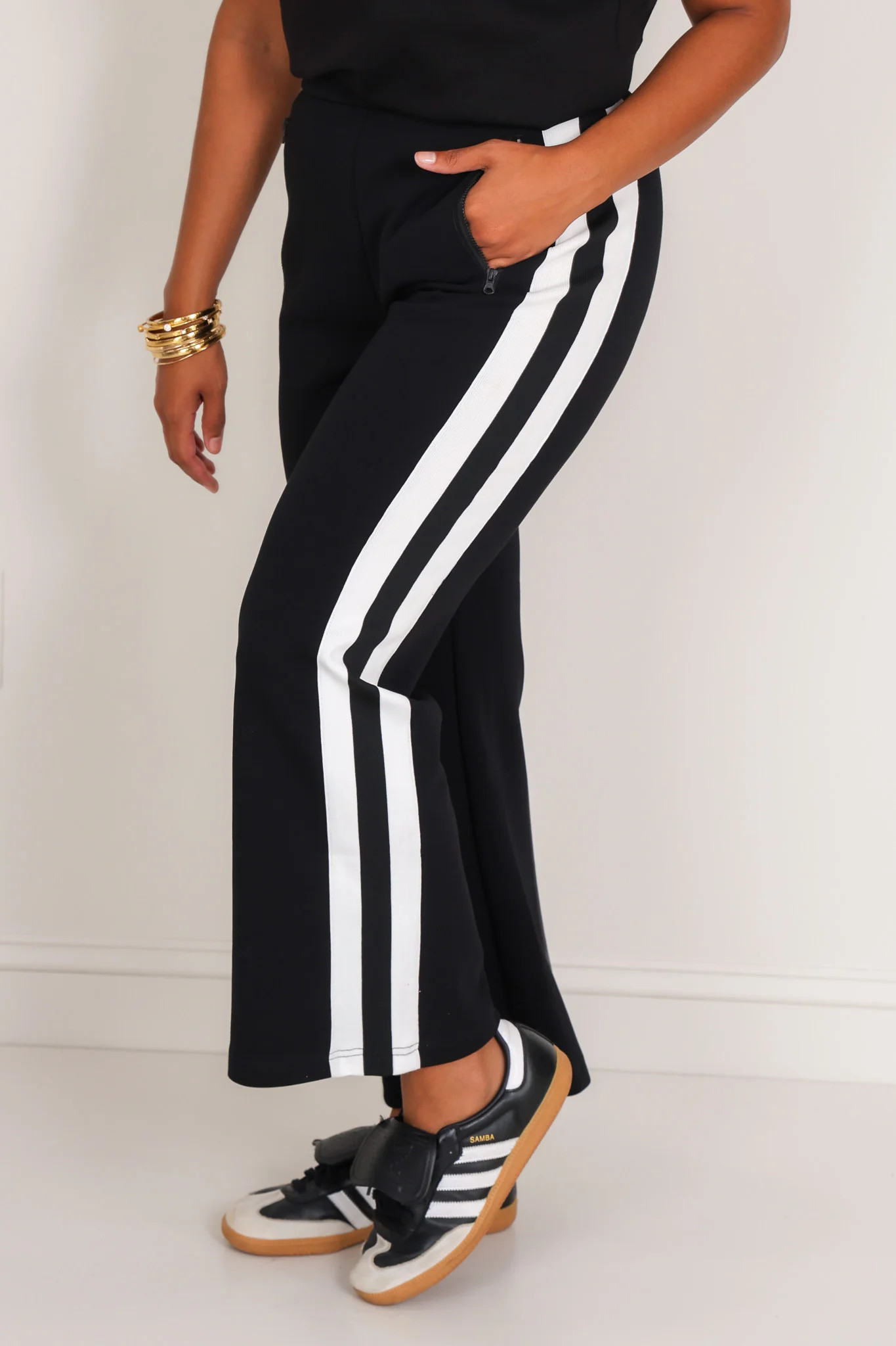 In Wonderland Black Wide Leg Pant | The Willow Tree
