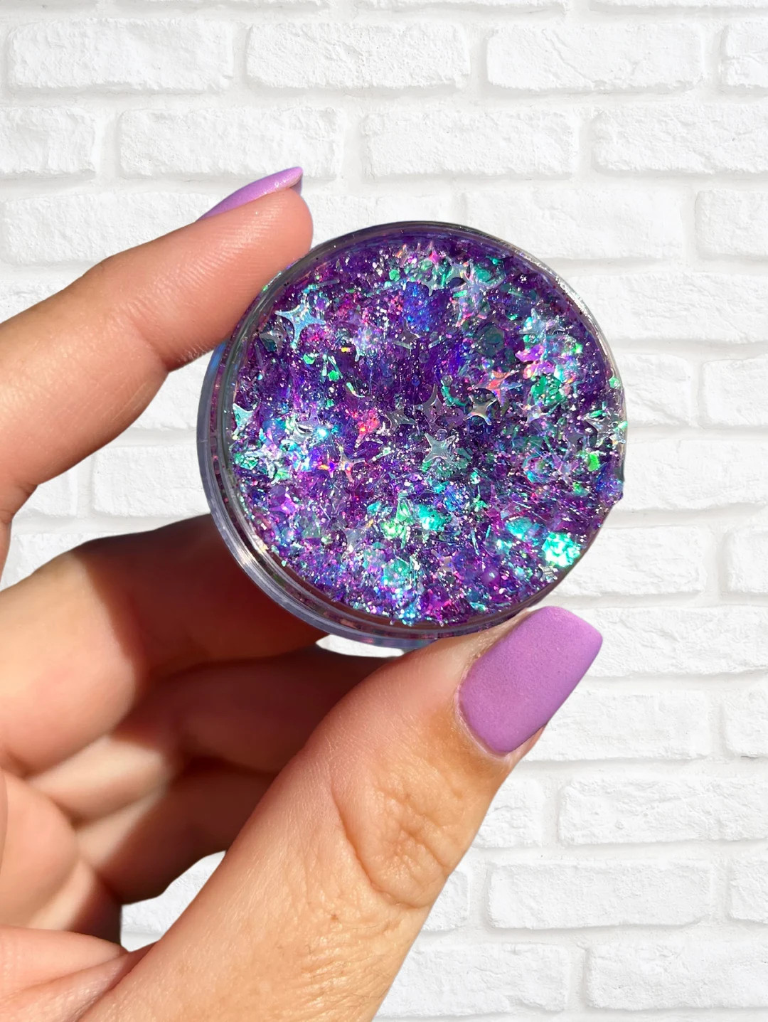 Arabian Purple Sparkle Gel - Etsy | Etsy (US)