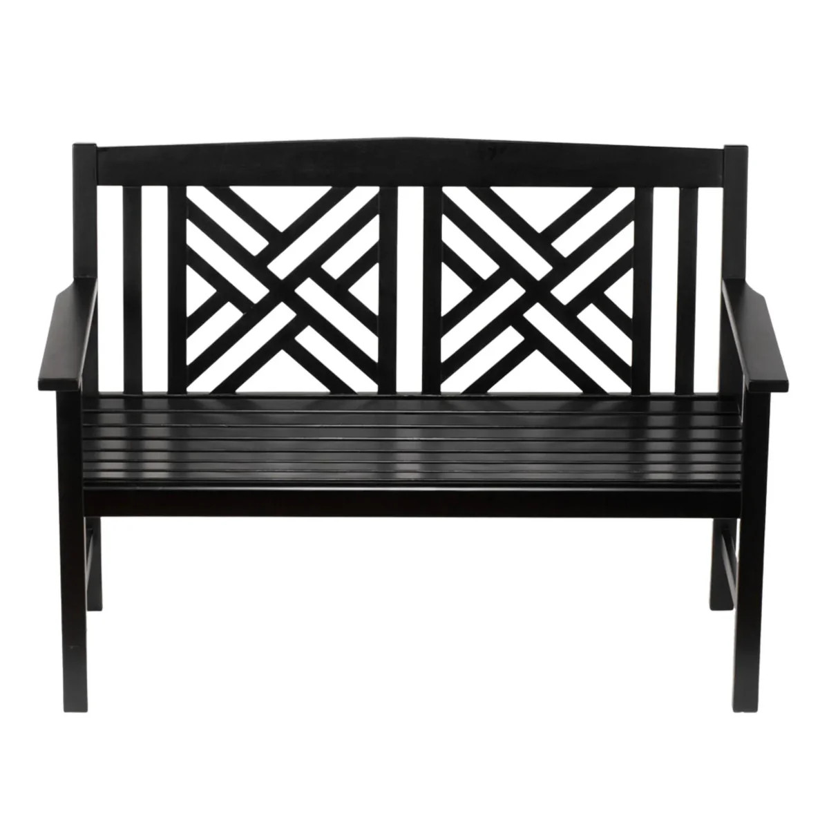 Fretwork Outdoor Wooden Bench | The Well Appointed House, LLC