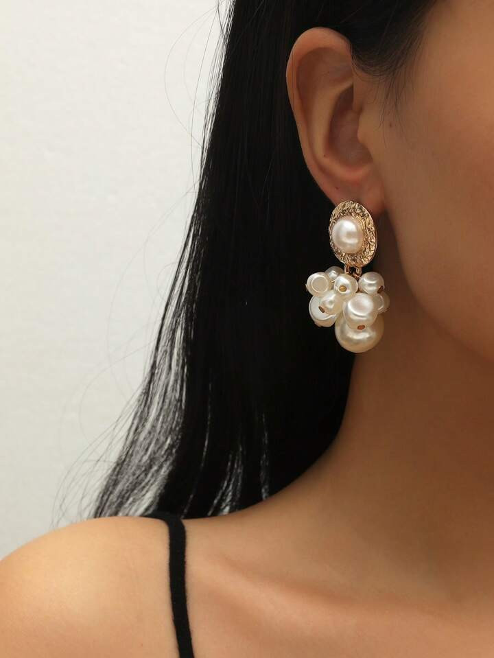 Faux Pearl Drop Earrings | SHEIN