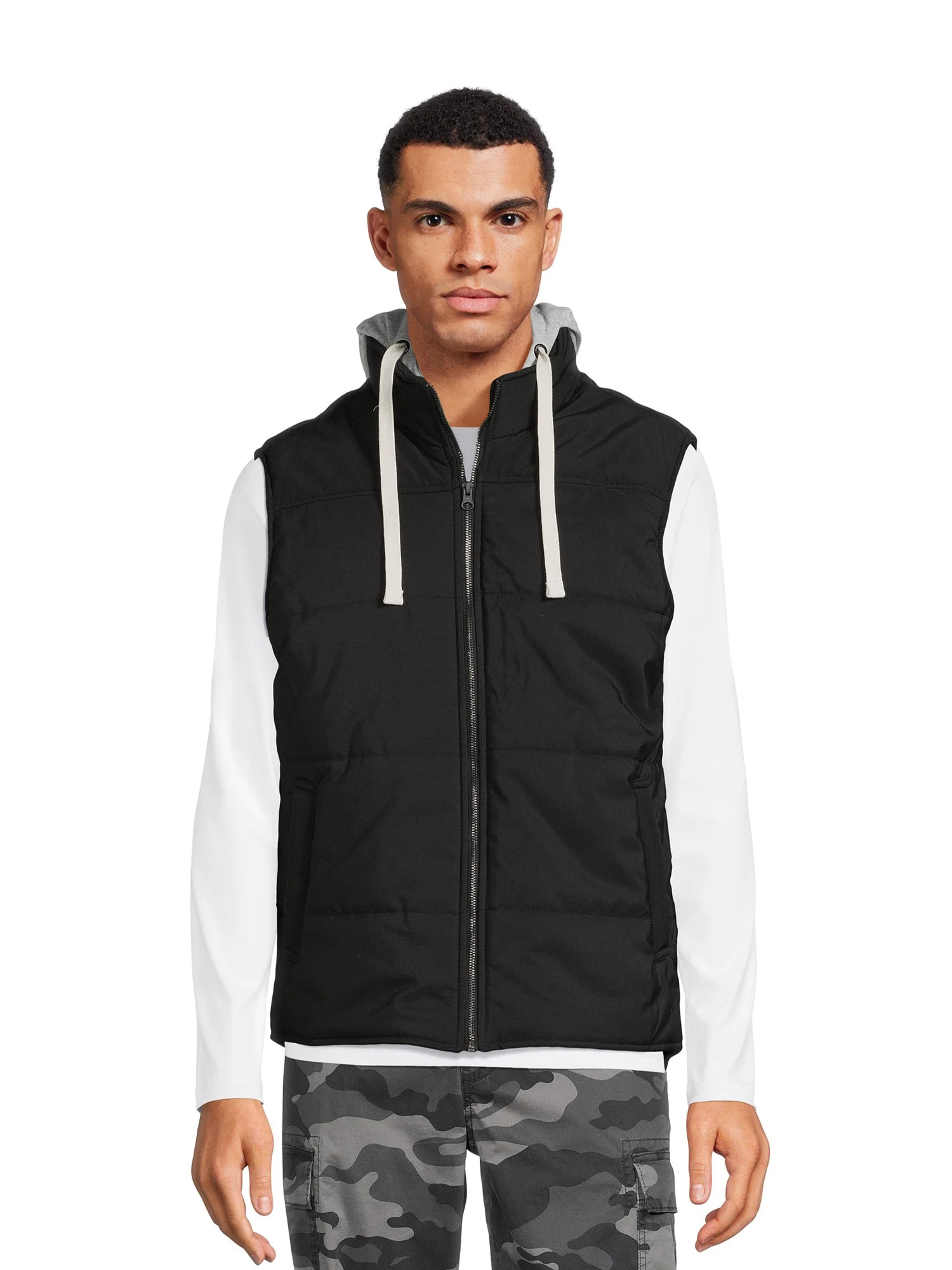 George Men's and Big Men's Hooded Vest, Sizes S-3XL | Walmart (US)