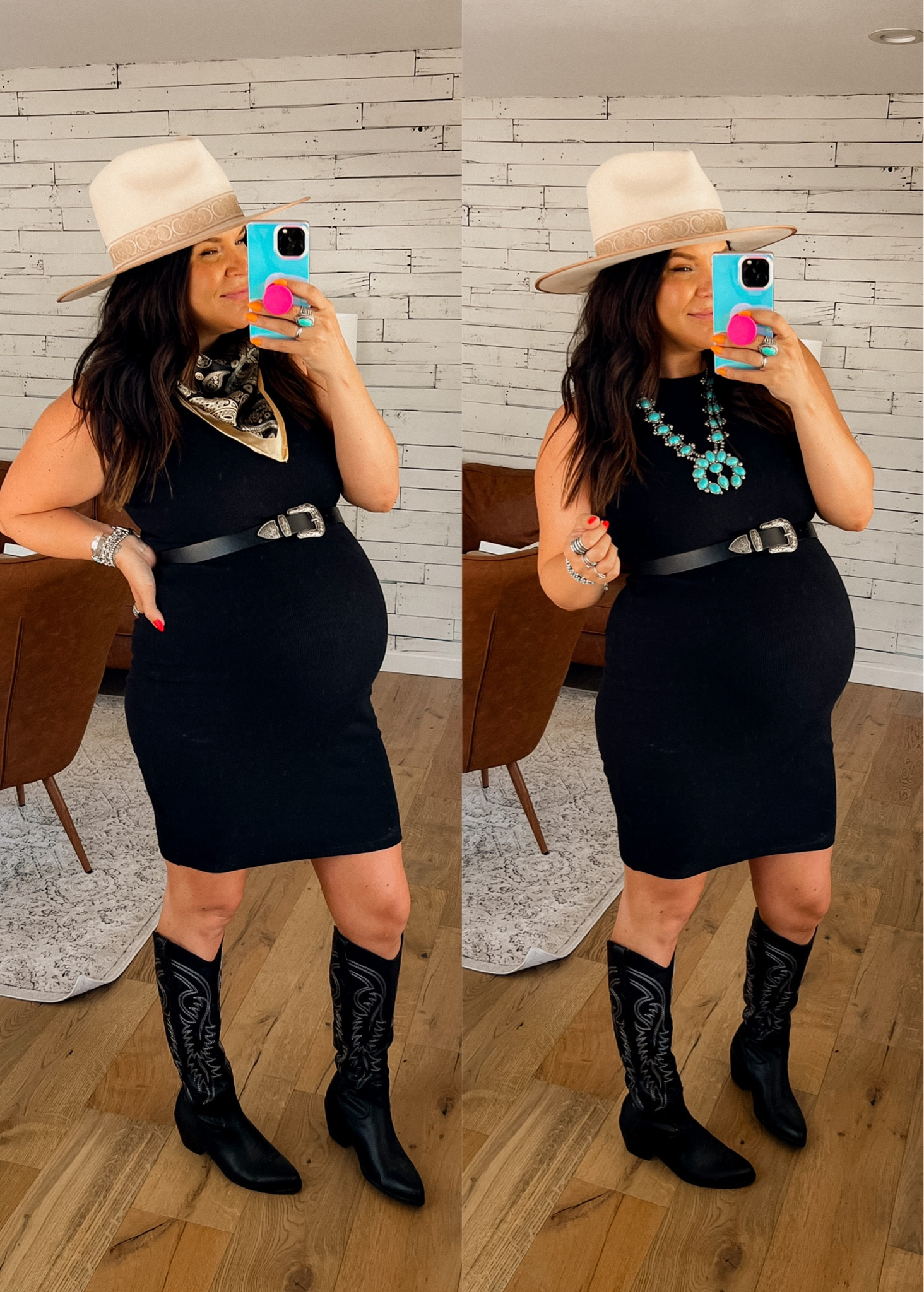 Bump style a black bodycon dress for a country concert in the heat!  

Dress: Large
Boots: TTS


#LTKstyletip #LTKsalealert #LTKSeasonal