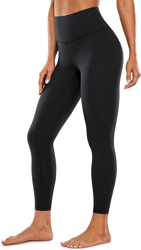 CRZ YOGA Womens Brushed Naked Feeling Workout Leggings 25" - High Waisted Gym Compression Tummy C... | Amazon (US)