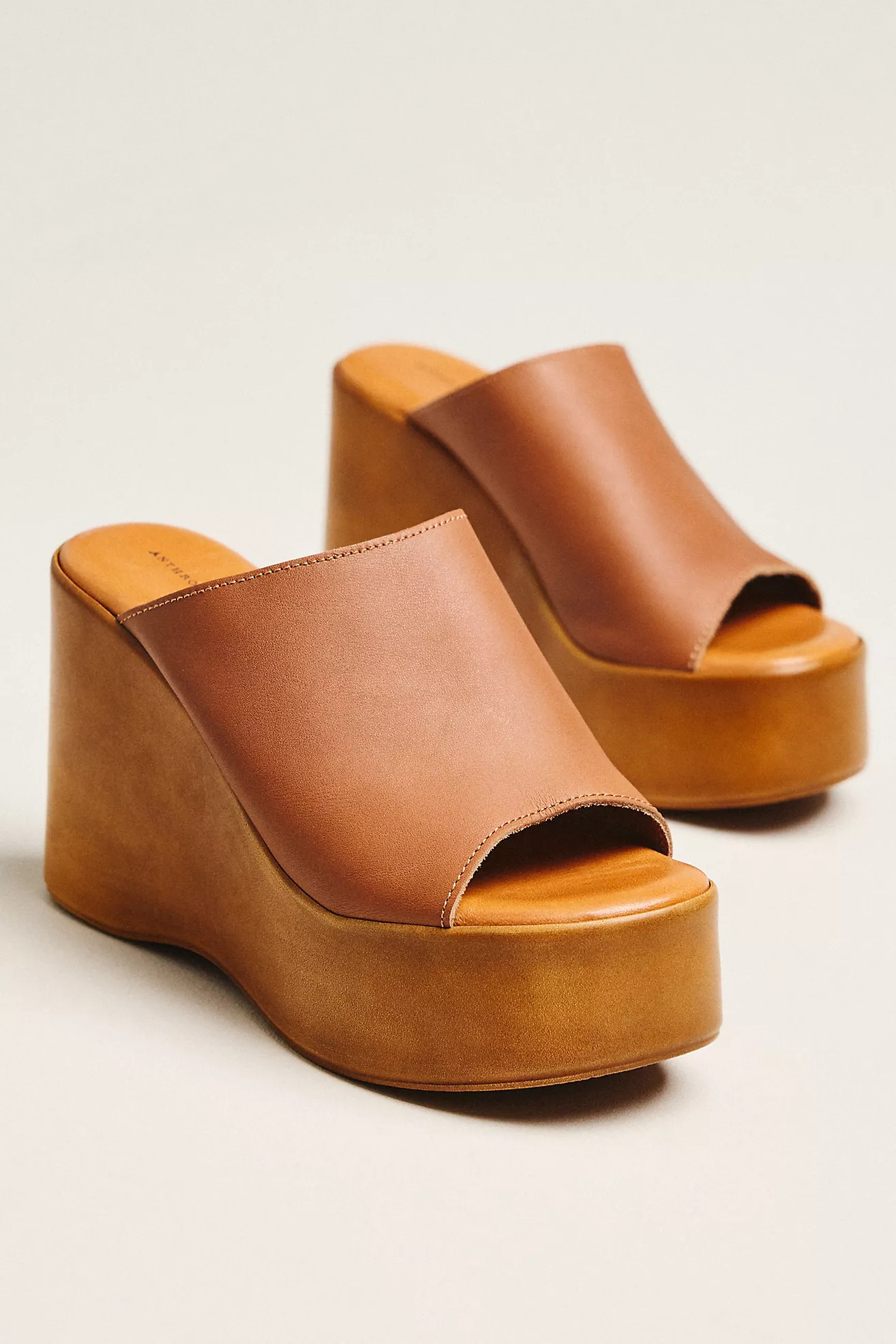 By Anthropologie Wooden Platform Wedge Sandals | Anthropologie (US)