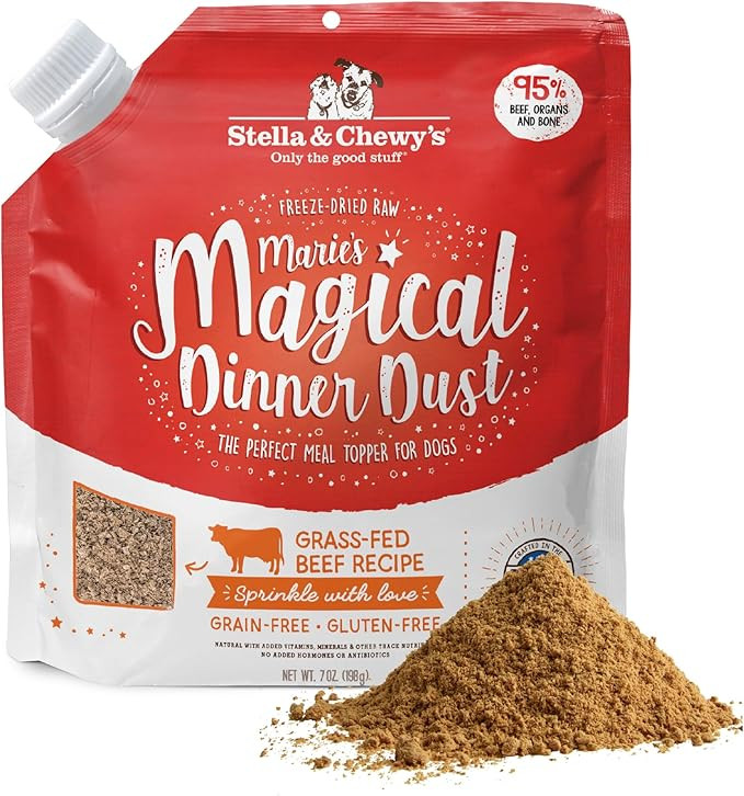 Stella & Chewy's Freeze-Dried Raw Marie’s Magical Dinner Dust - - Premium Beef Dog Food Topper ... | Amazon (US)
