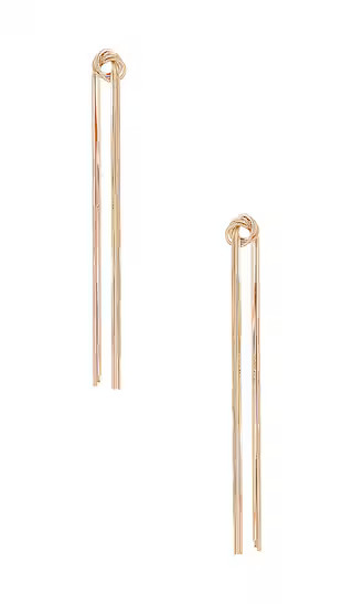 Tied Up Earrings in Gold | Revolve Clothing (Global)