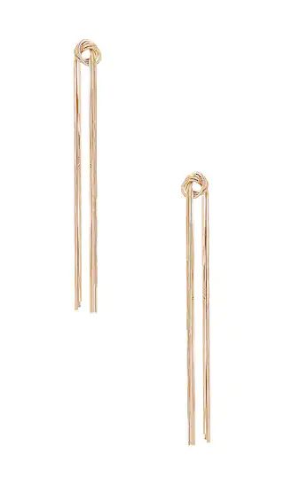 Tied Up Earrings in Gold | Revolve Clothing (Global)