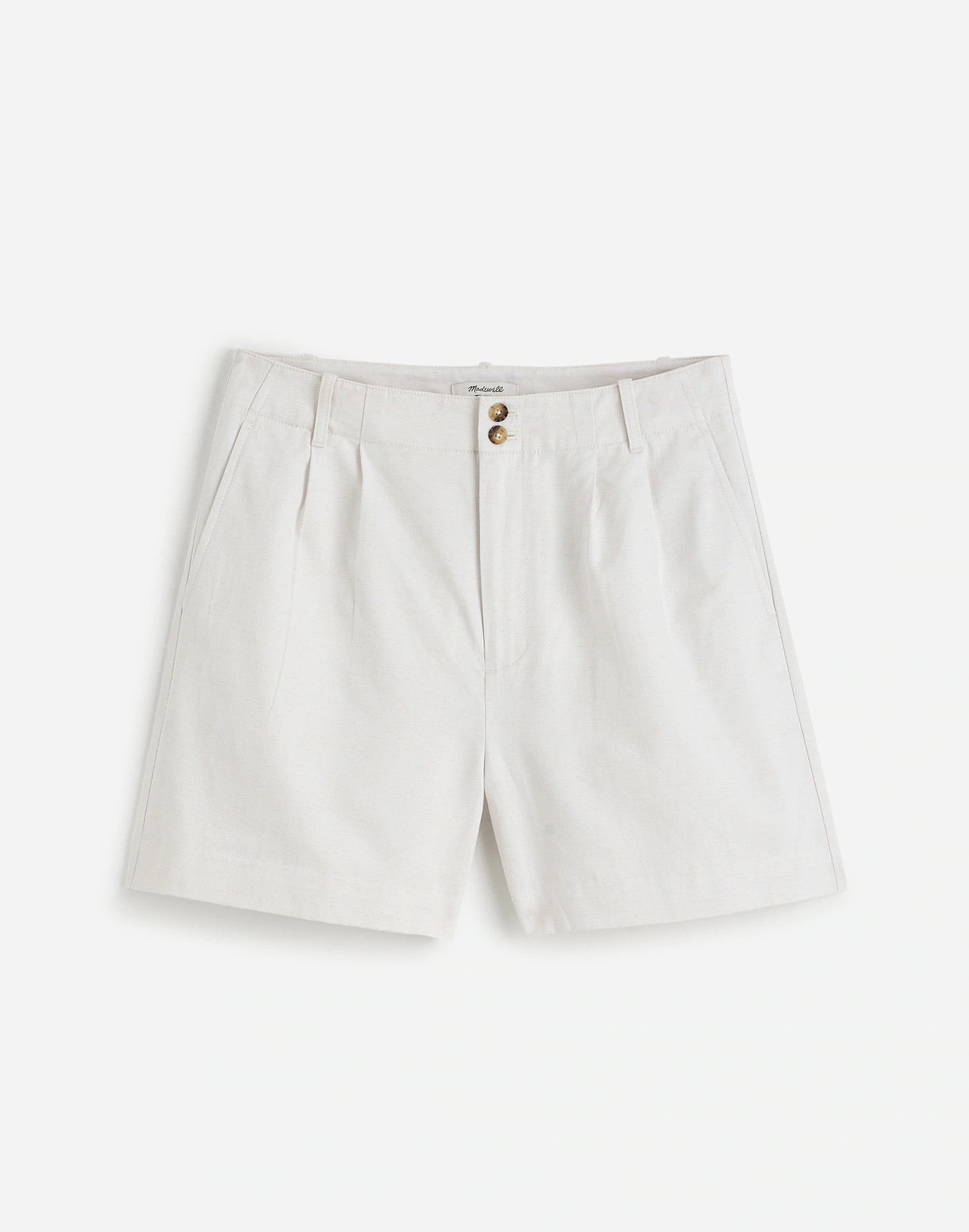 The Drapey Twill Pleated Short | Madewell | Madewell