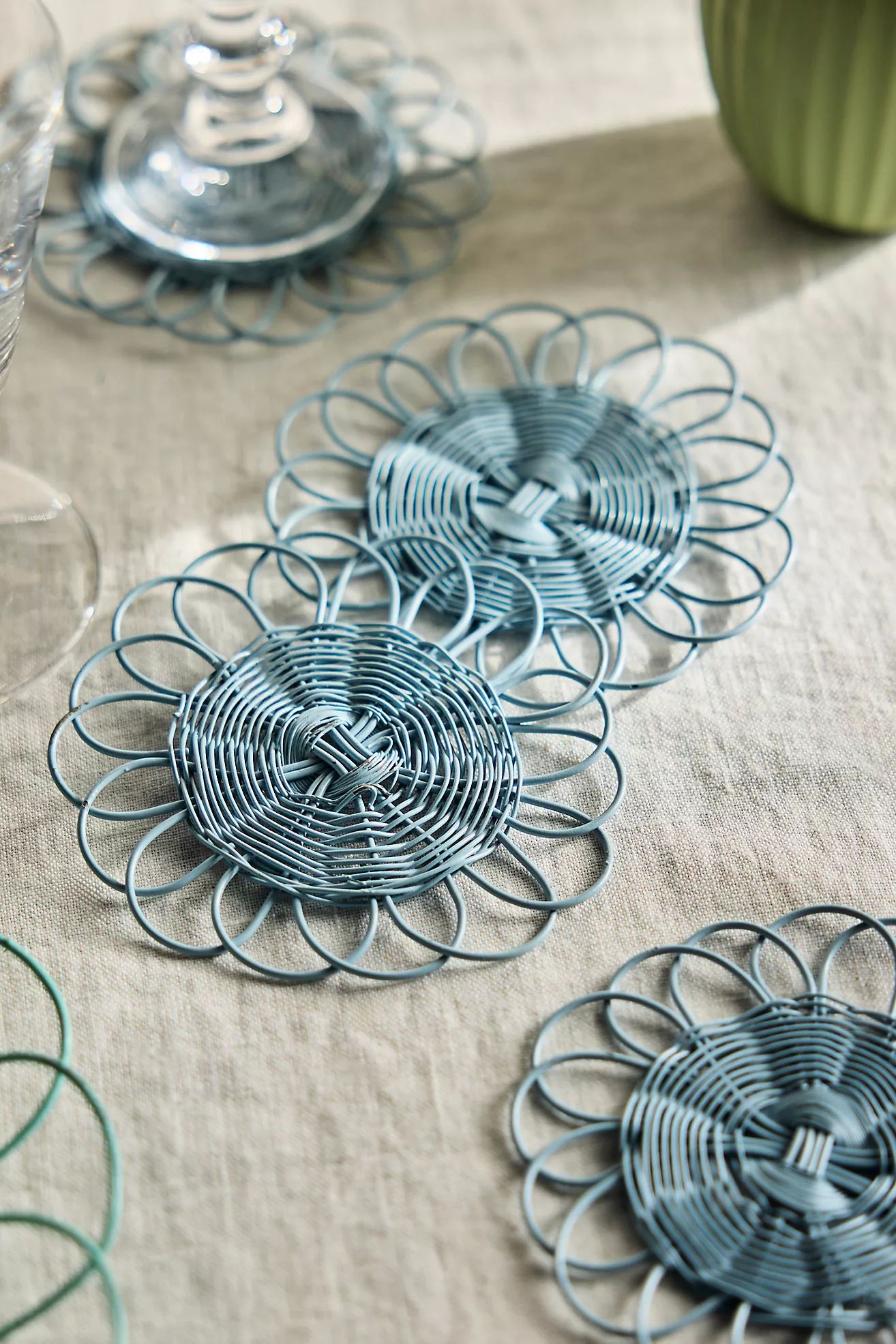 Scalloped Wire Coasters, Set of 4 | Anthropologie (US)