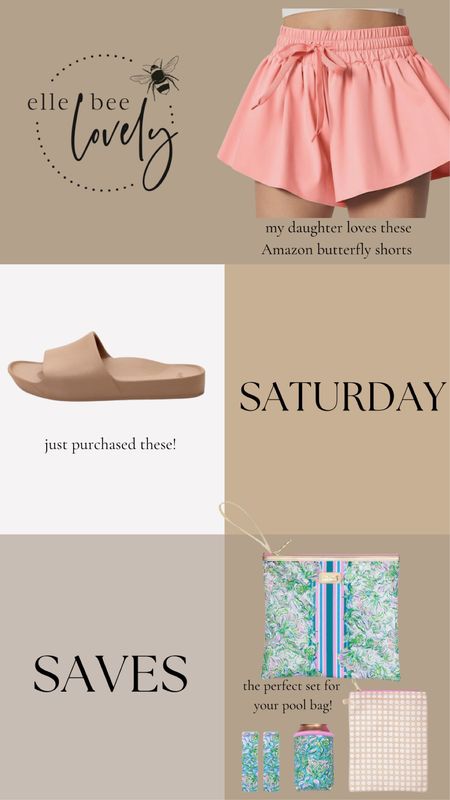 Saturday Saves! 
.
.
.
.
slides, butterfly shorts, gift ideas, pool bag, girls shorts

#LTKGiftGuide #LTKSeasonal #LTKfindsunder50