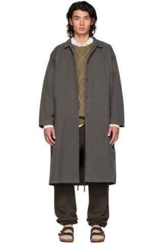 Gray Long Coat | SSENSE