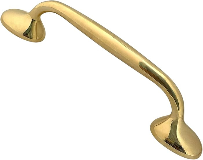 Stylentdecor Richmond Unlacquered Brass Cabinet Pulls | Solid Brass Drawer Handles for Kitchen Ca... | Amazon (US)