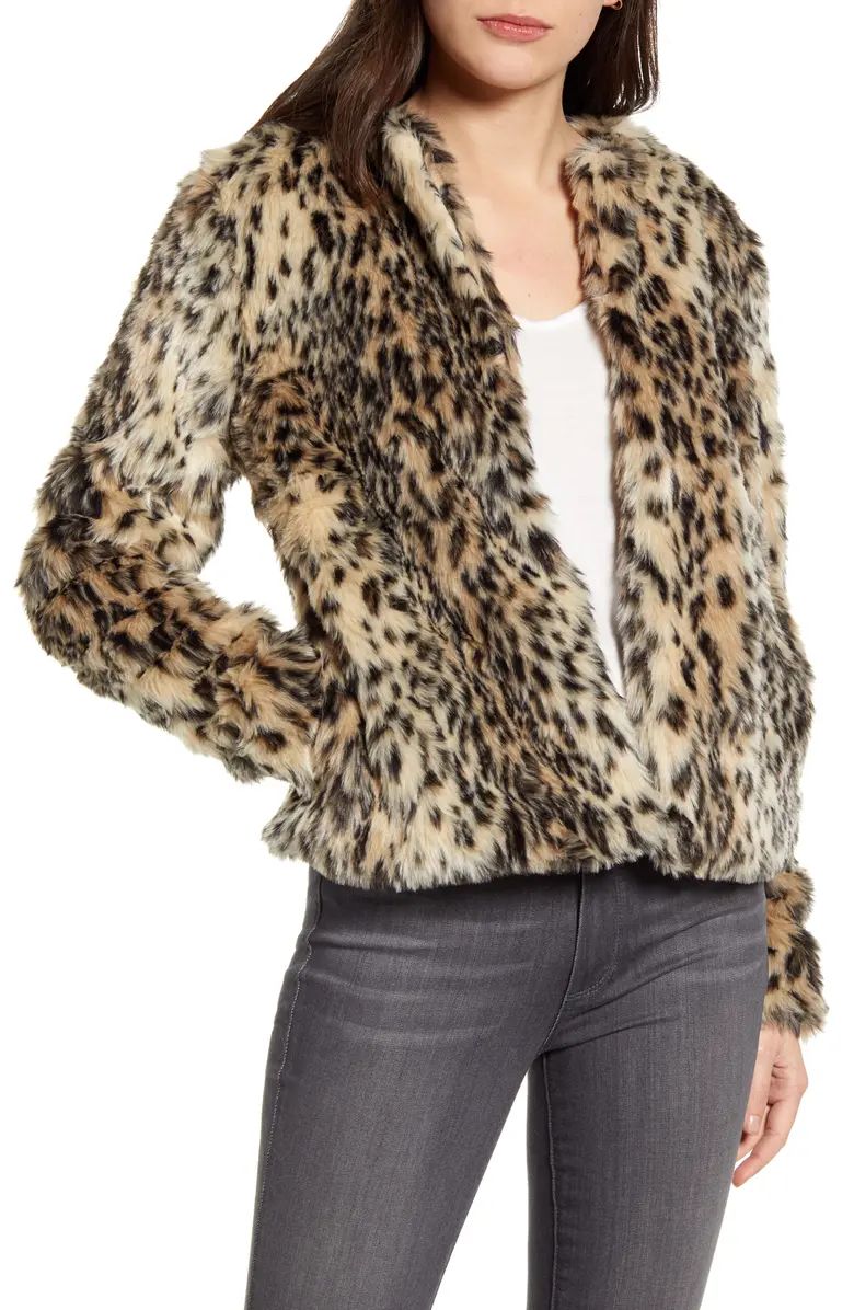 Faux Leopard Fur Jacket | Nordstrom