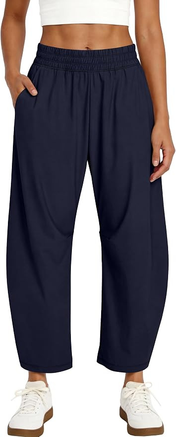 Caracilia Womens Barrel Wide Leg Hiking Pants High Waisted Baggy Summer Quick Dry Athletic Trouse... | Amazon (US)