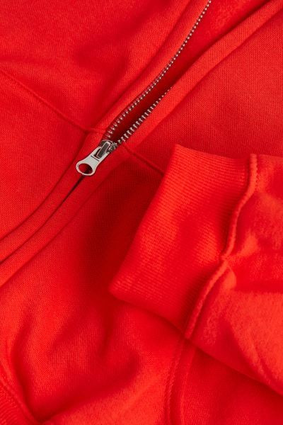Hooded Crop Sweatshirt Jacket | H&M (US + CA)