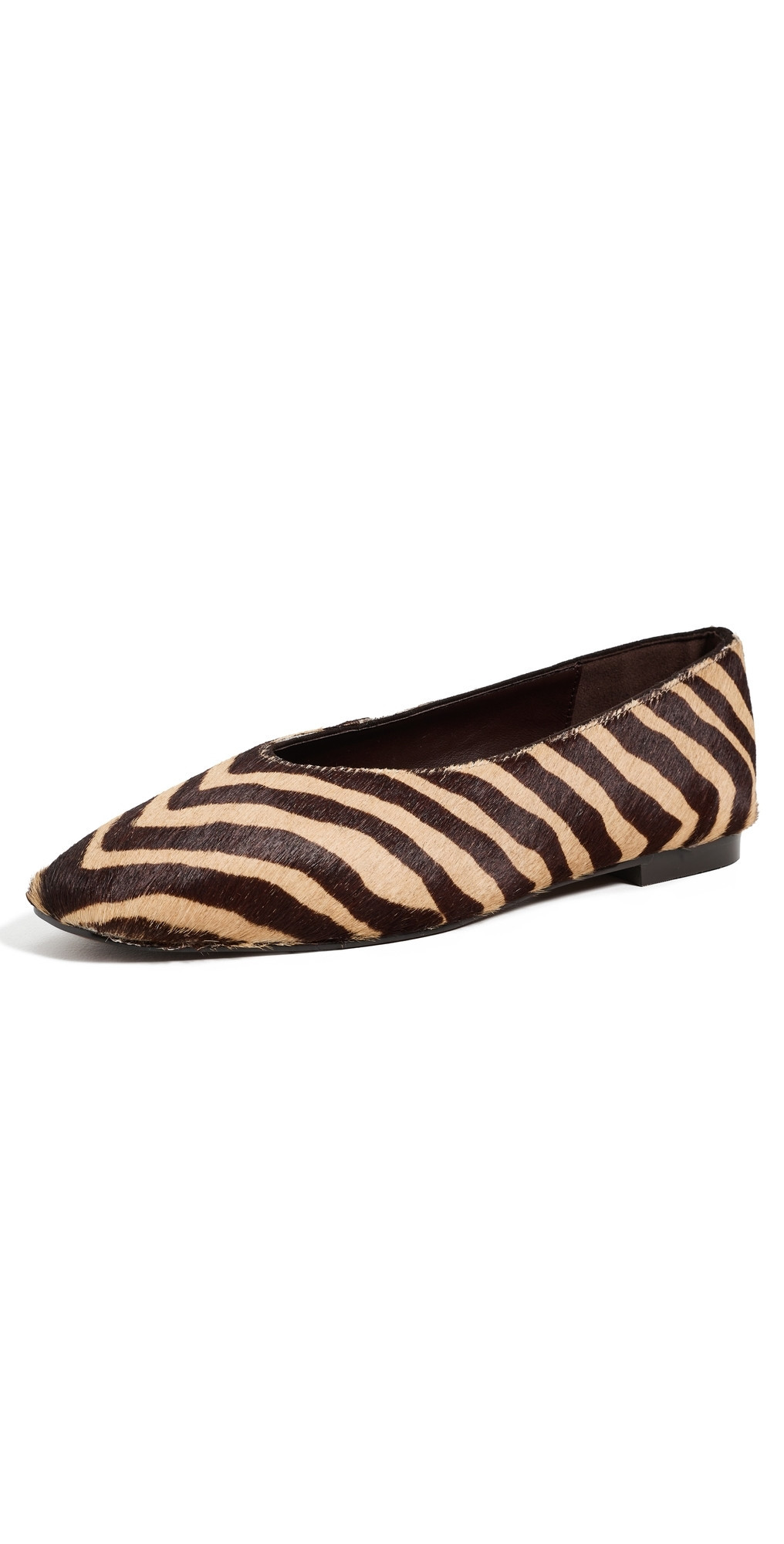 Madewell Sage Ballet Flats Light Chevron Haircalf Multi 9.5 | Shopbop