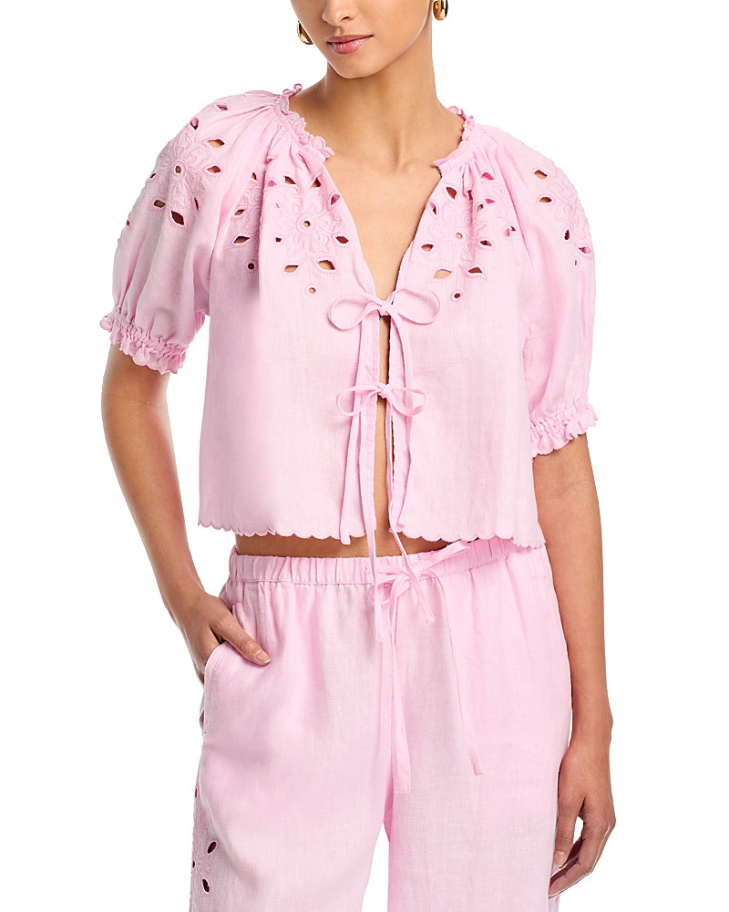 Rails | Rails Lizbeth Linen Eyelet Top — shop this pick from Emily's edit