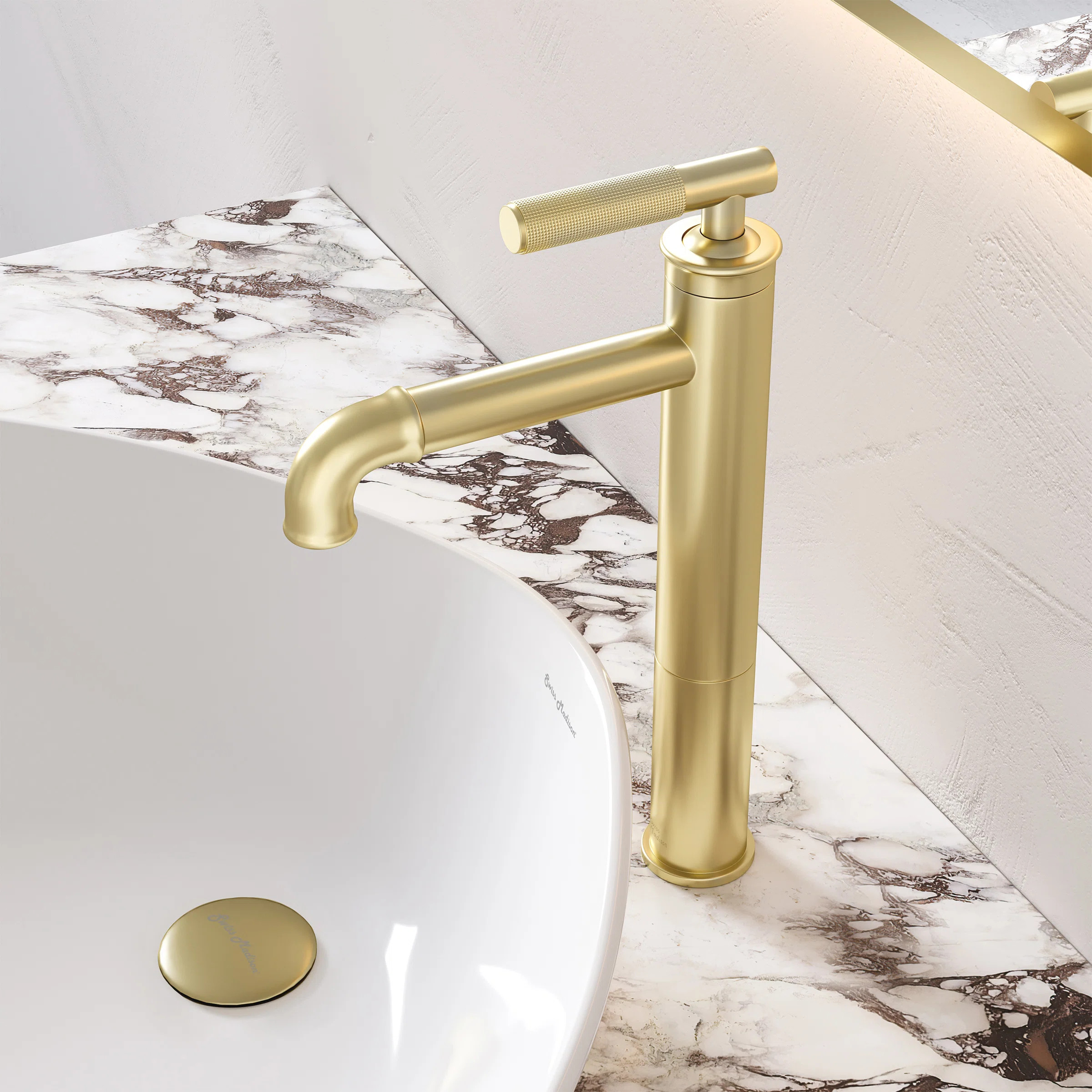 Avallon 8 in. Widespread, Sleek Handle, Bathroom Faucet SM-BF91BG | Wayfair North America
