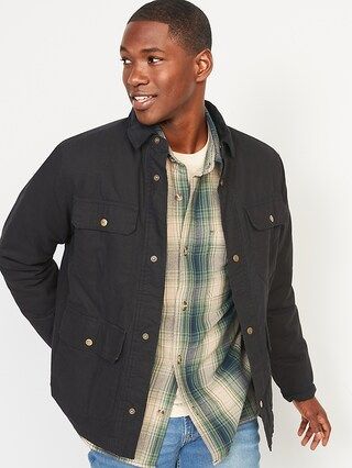 Canvas Cozy-Lined Barn Coat for Men | Old Navy (US)