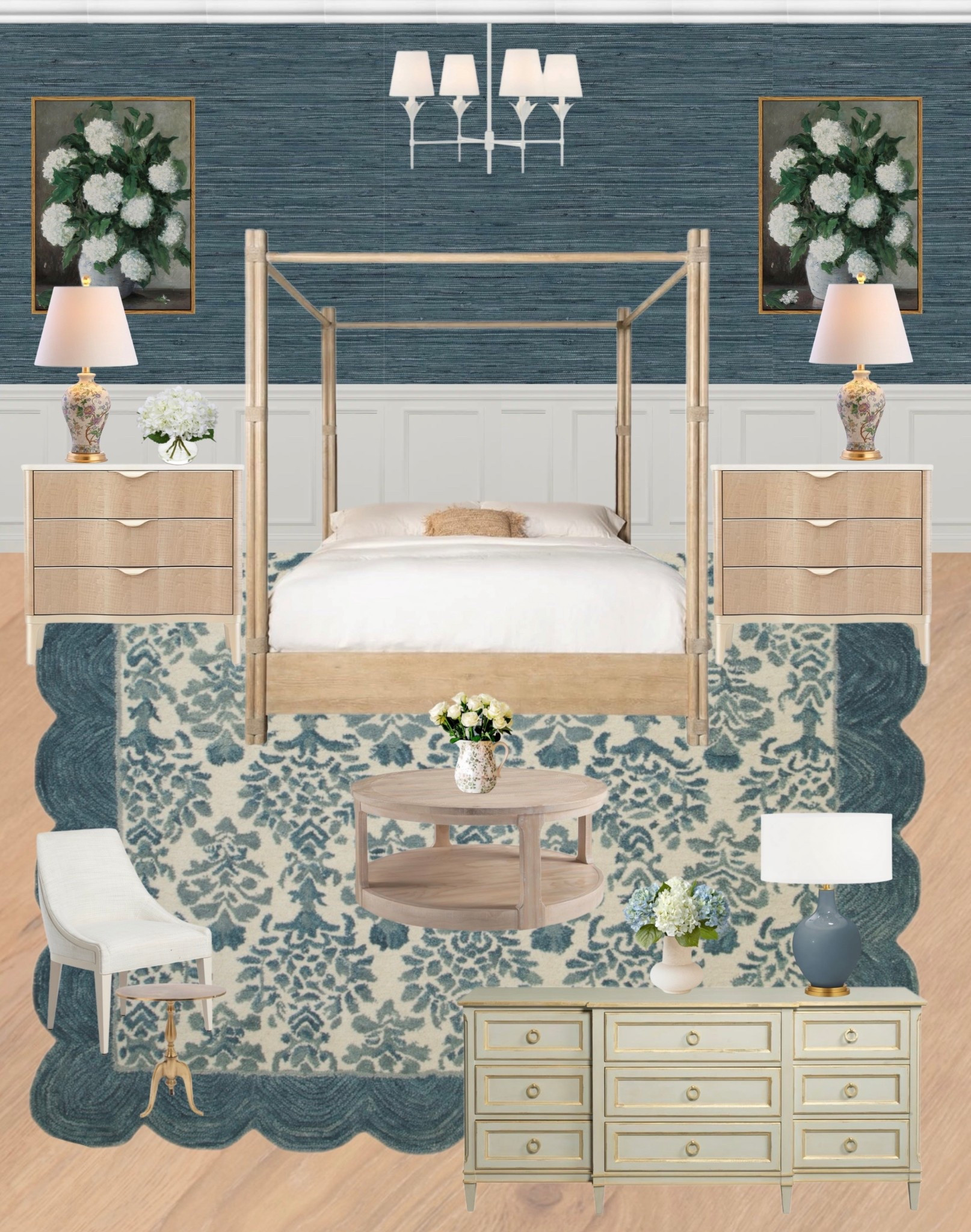Hydrangea decor
Blue bedroom
Seagrass wallpaper
Scalloped blue rug
Marshall’s finds
Amazon finds 
Amazon room
Room design
Interior design 

#LTKSaleAlert #LTKHome #LTKStyleTip