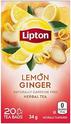 Lipton Herbal Tea Lemon Ginger 20 PC | Amazon (CA)