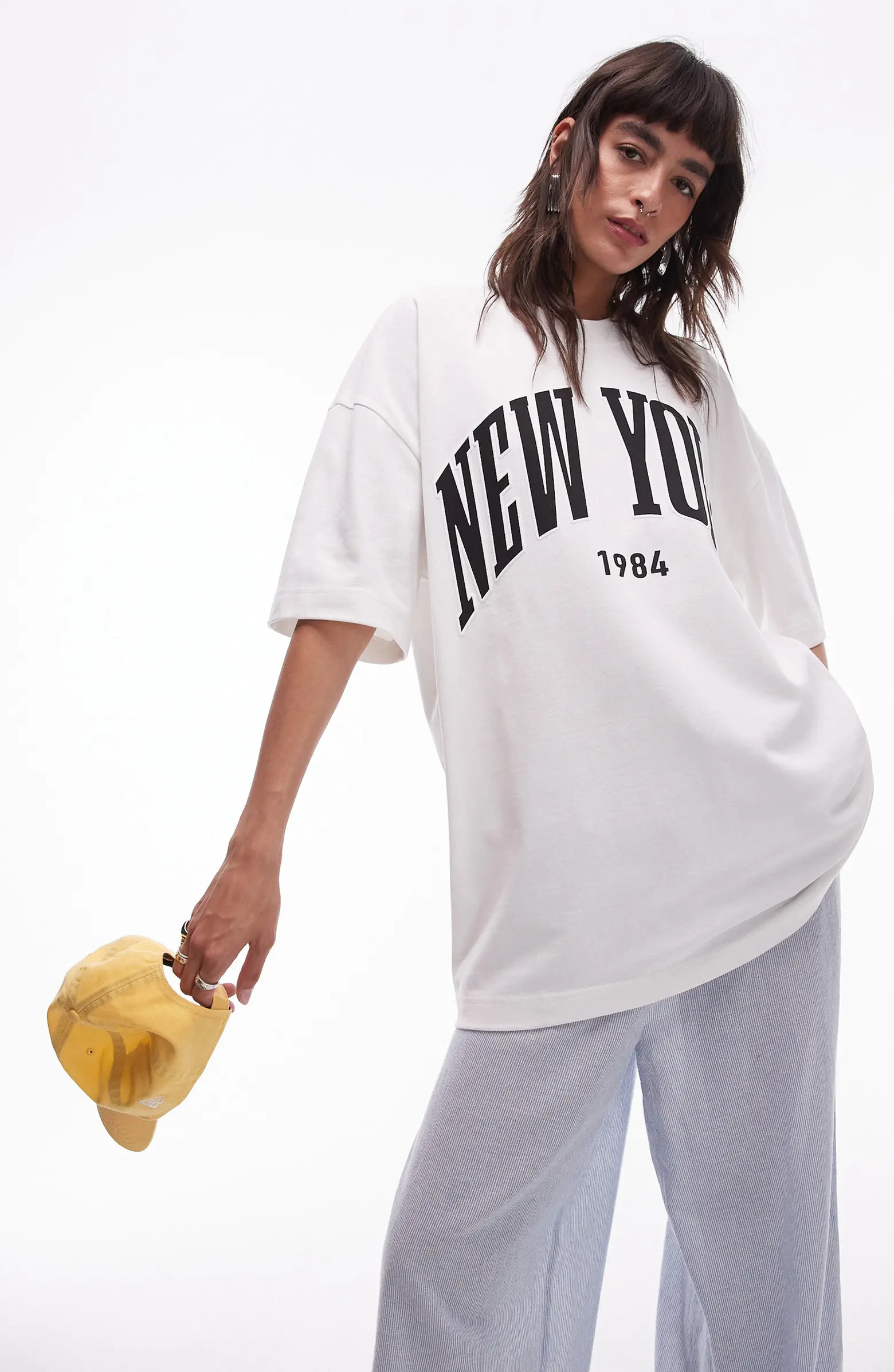 Topshop New York Oversize Graphic T-Shirt | Nordstrom | Nordstrom