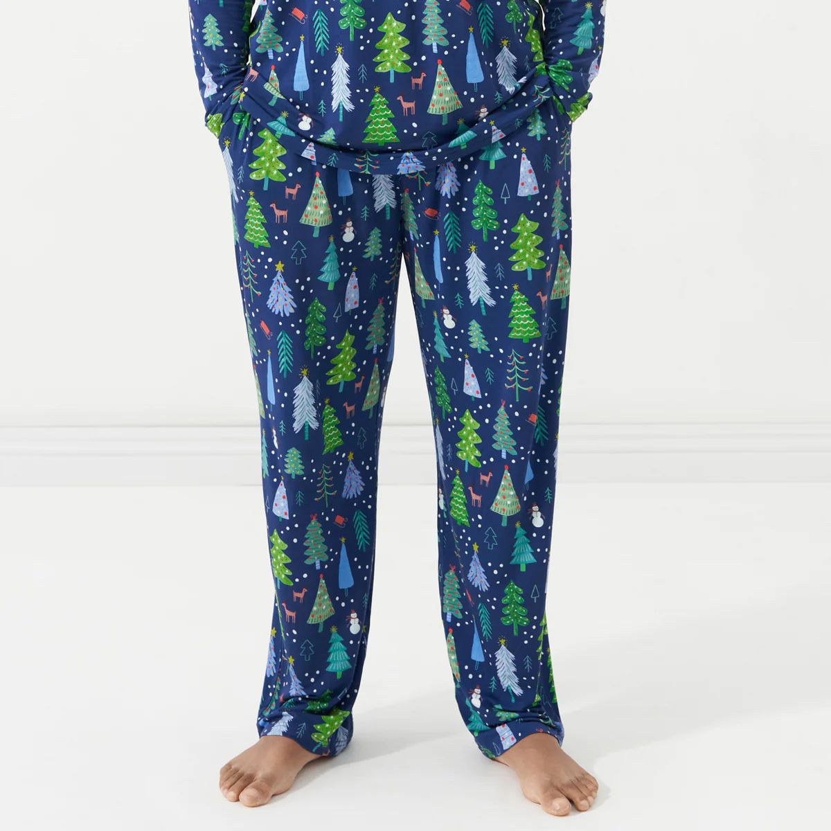 Blue Merry & Bright Men's Pajama Pants | Little Sleepies
