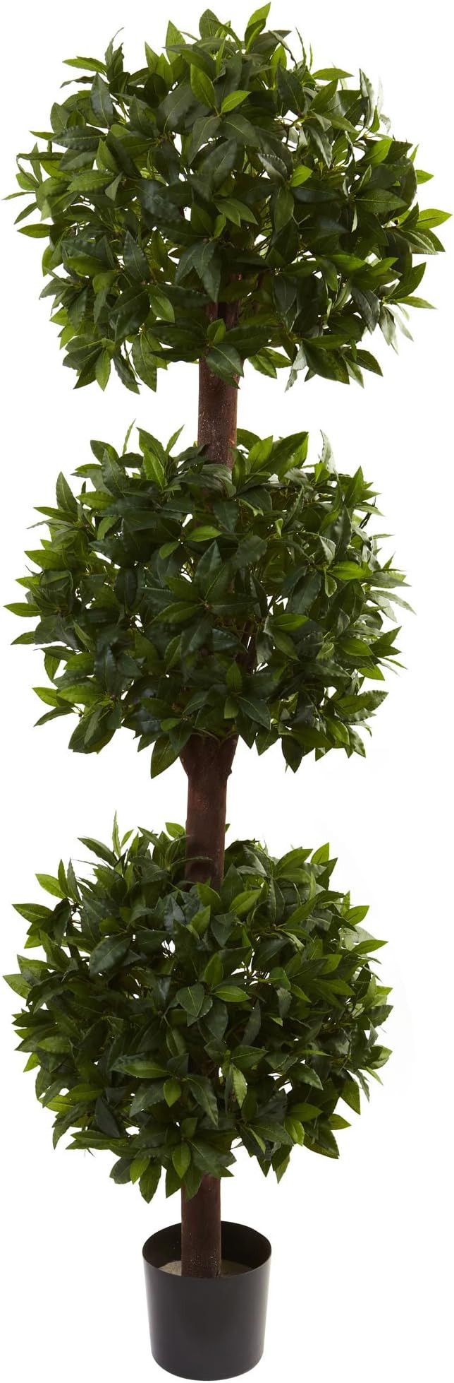 Nearly Natural 6.5ft. Sweet Bay Triple Ball Topiary | Amazon (US)