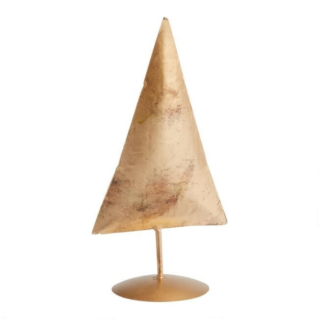 Rustic Gold Metal Tree Decor | World Market