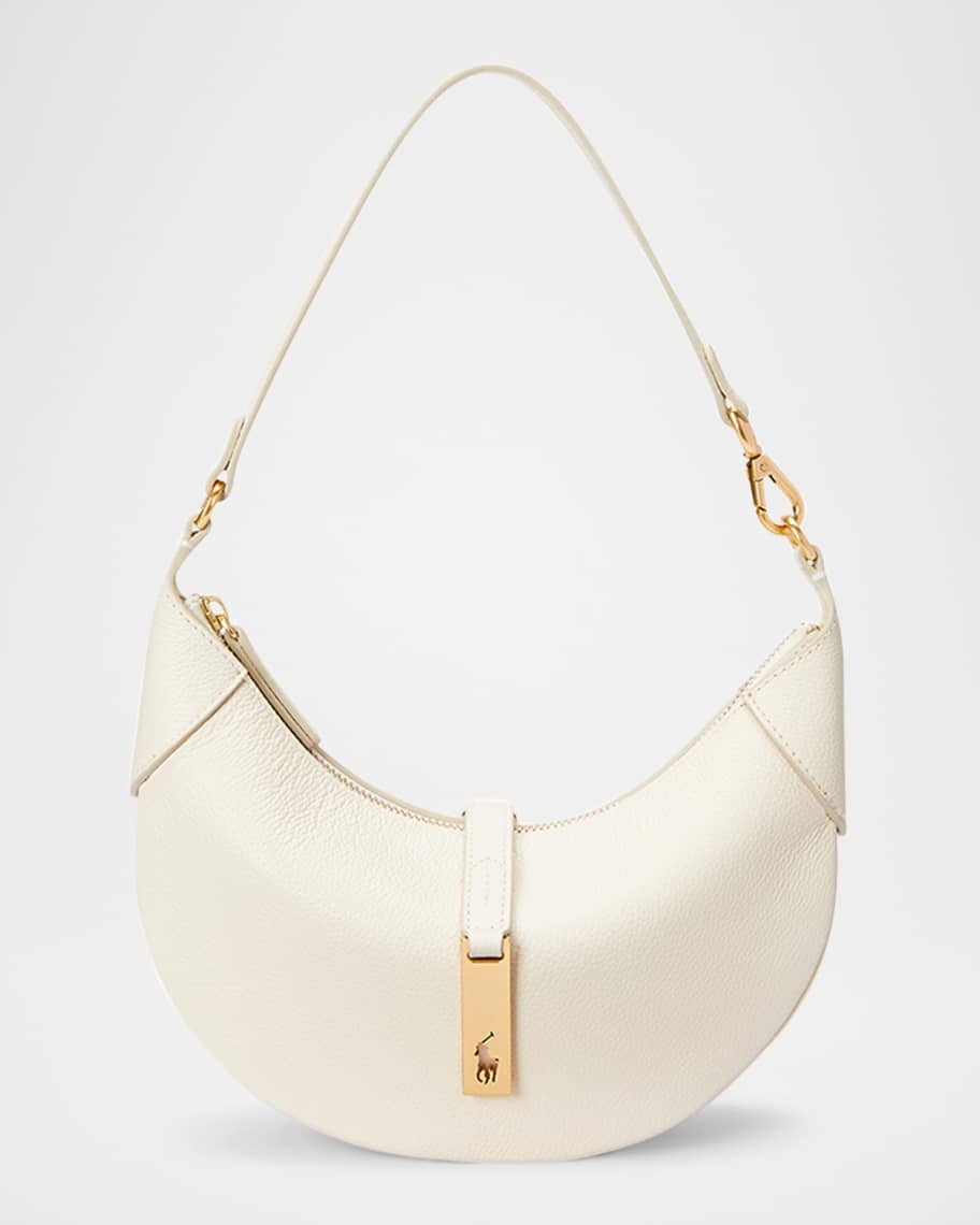 Polo ID Small Leather Shoulder Bag | Neiman Marcus