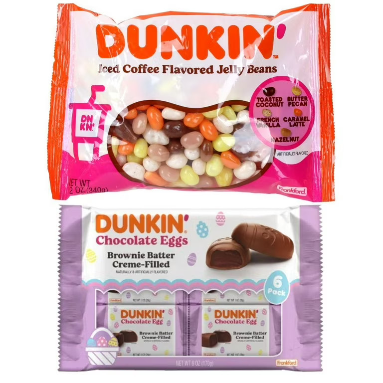 Dunkin Donuts Candy Set (Dunkin Iced Coffee Jelly Beans, Dunkin Brownie Batter Chocolate Eggs) | Walmart (US)