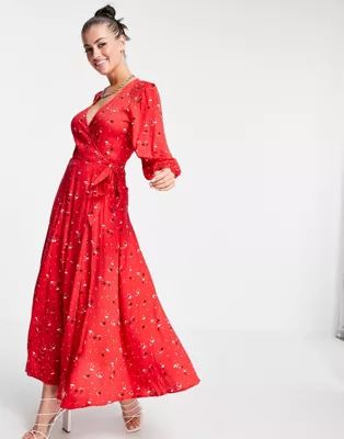 Ghost Aueline dress in red | ASOS | ASOS (Global)