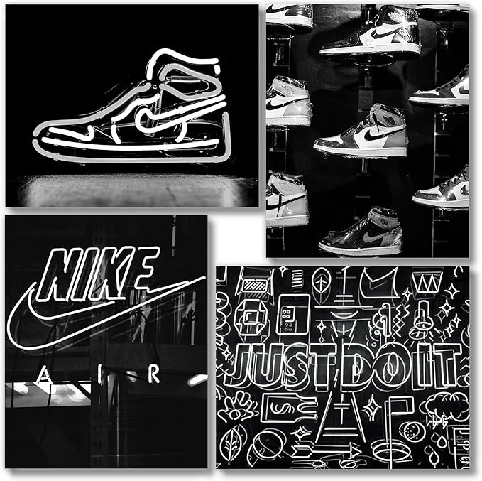 Generic Sneaker Posters (UNFRAMED 8 x 10 Set of 4) Hypebeast Wall Art Shoe Decor Sneakerhead Room... | Amazon (US)