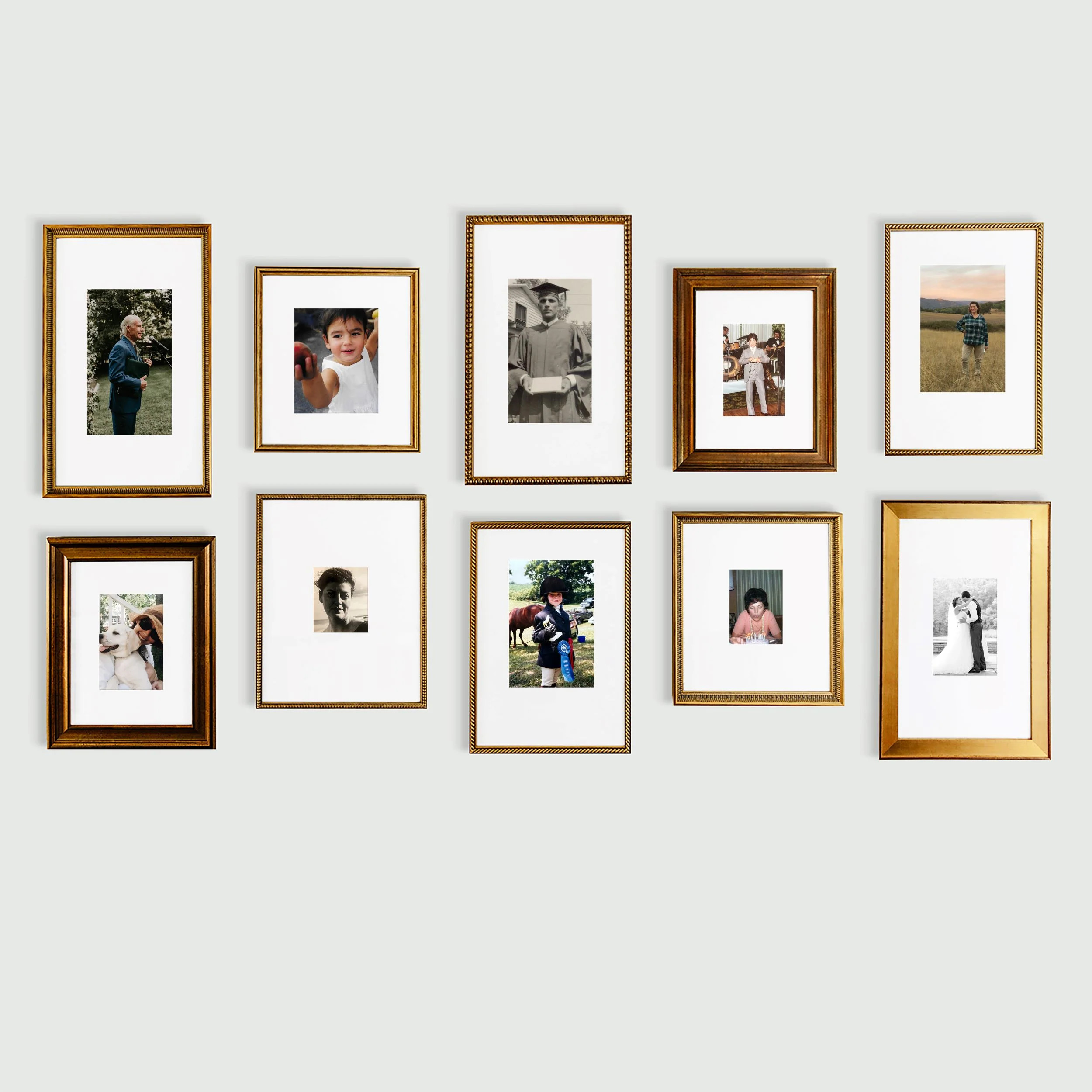 The Antiqued Portrait Grid | Framebridge