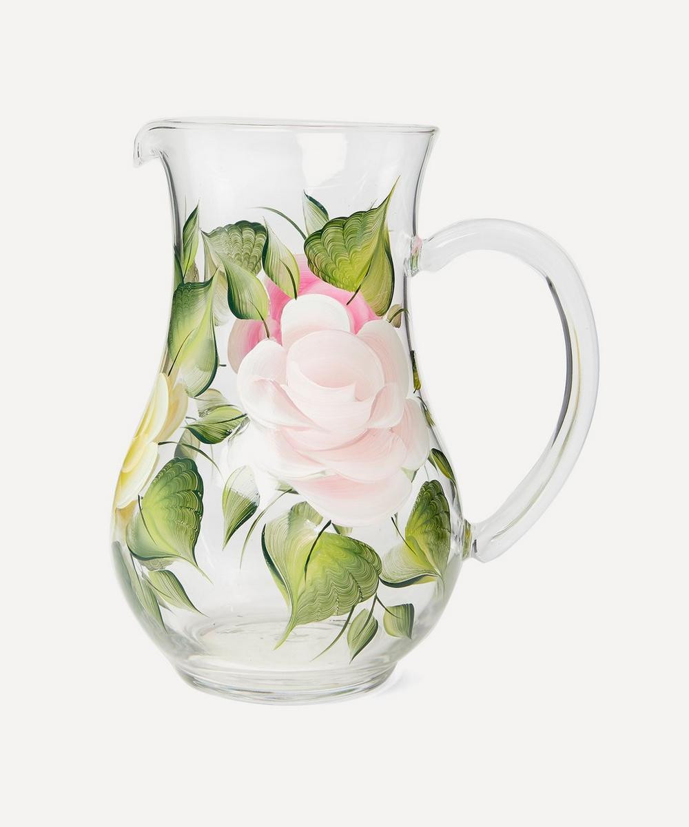 Large Hand-Painted Rose Jug | Liberty London (UK)
