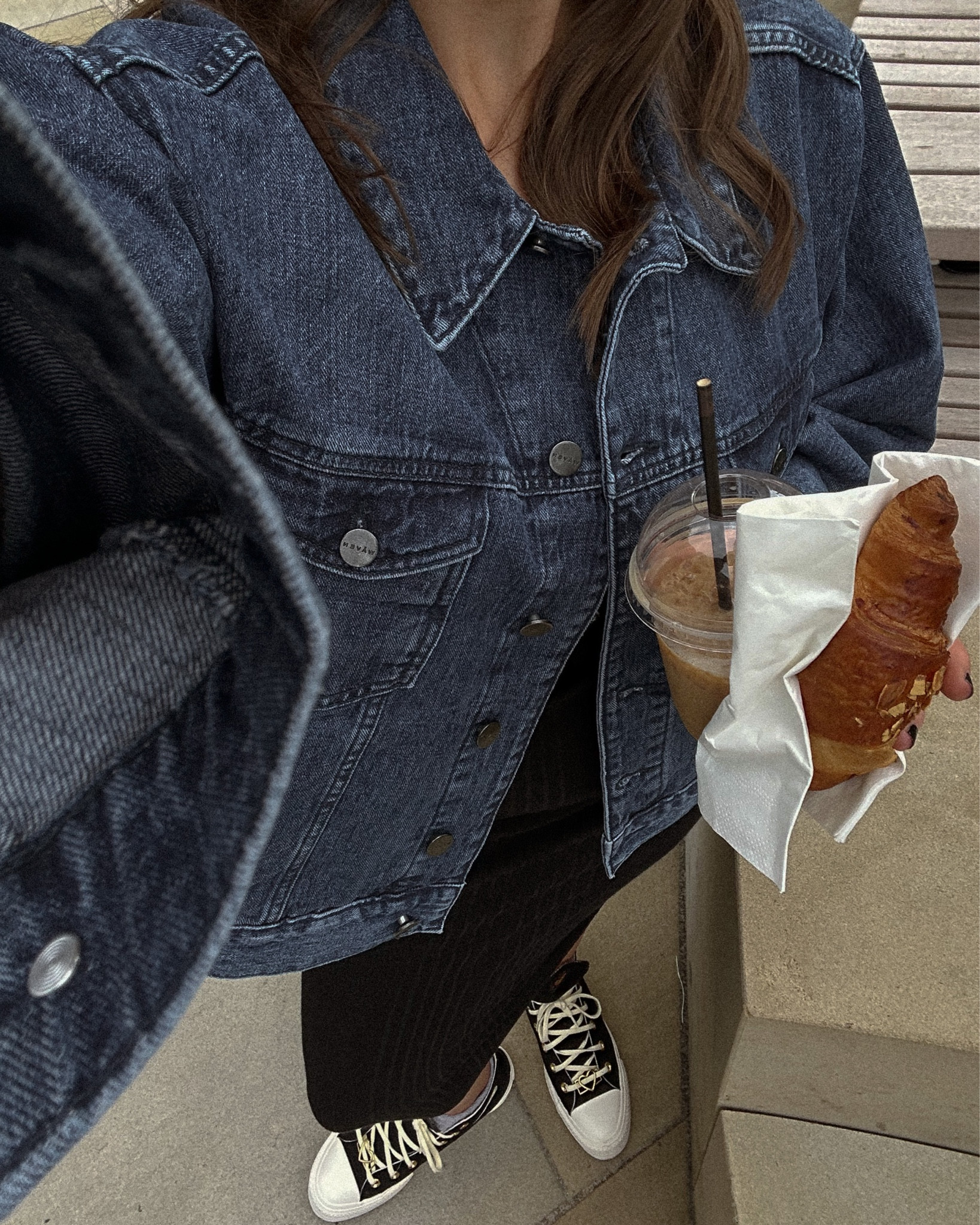 denim jacket outfits
black converse outfits

basic, causal, simple outfits
coffee run outfits 
London style

#LTKSeasonal