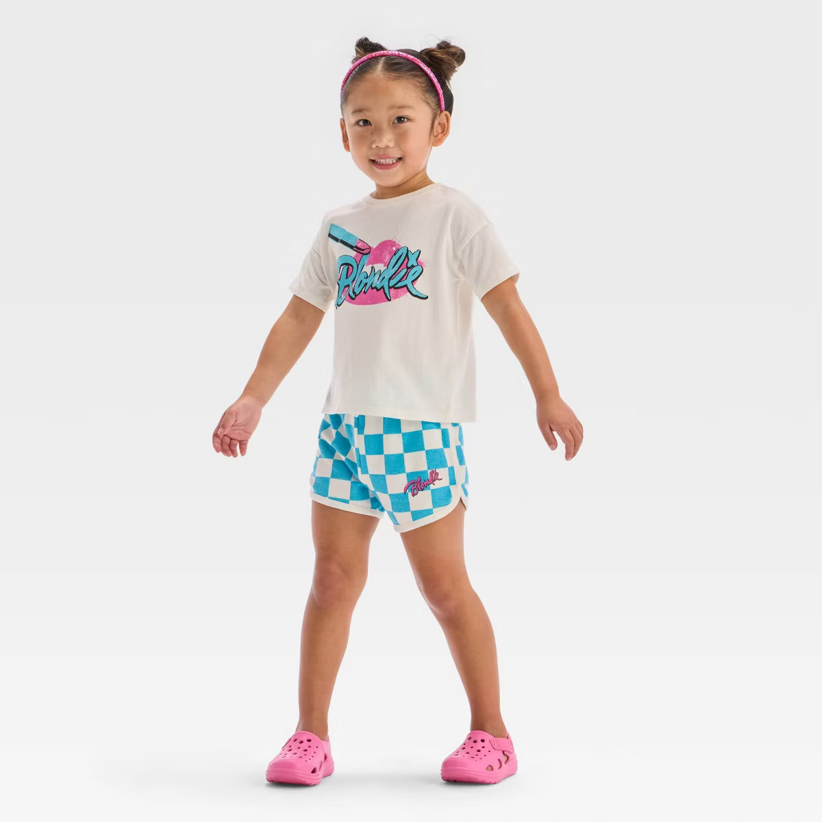 Toddler Girls' 2pc Blondie Retro T-Shirt & Shorts Set - Off-White | Target