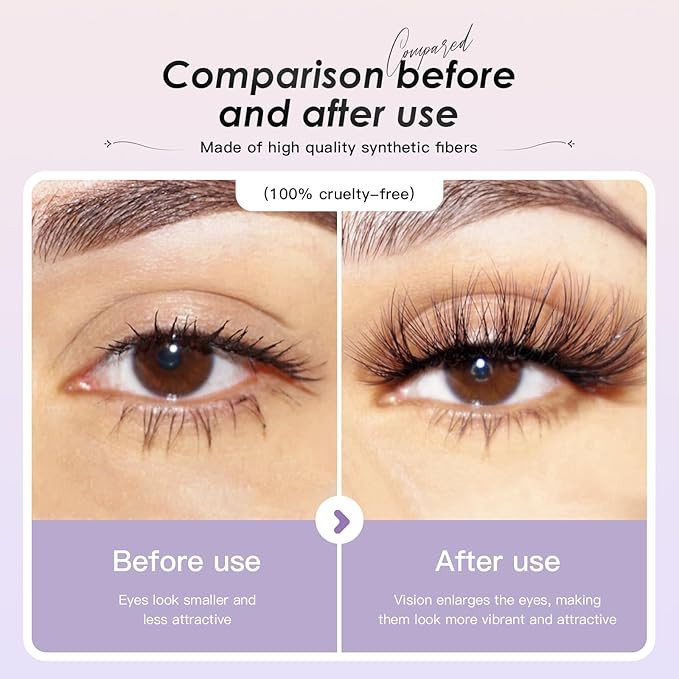 False Eyelashes Mink Lashes Fluffy, Wispy Lashes Natural, Fluffy Lashes Wispy, Natural Fake Lashe... | Amazon (US)