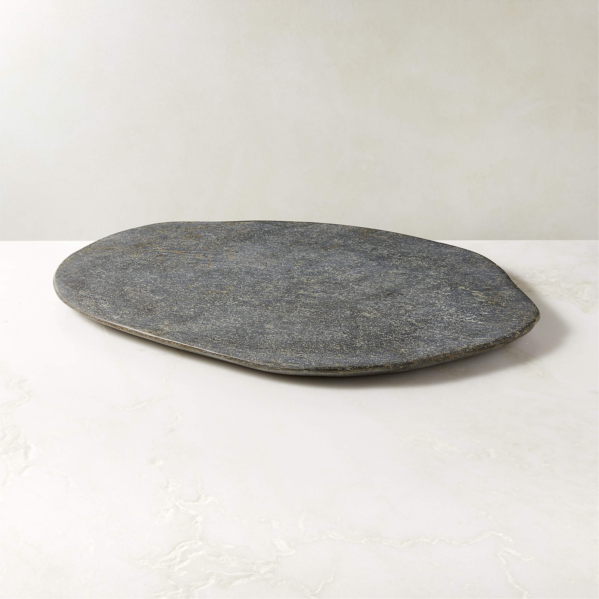 Basalt Stone Serving Platter + Reviews | CB2 | CB2