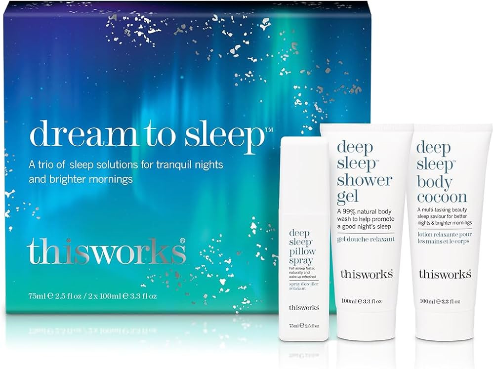 Dream to Sleep Wellness Gift Set with Deep Sleep Pillow Spray, Body Cocoon & Deep Sleep Shower Ge... | Amazon (US)