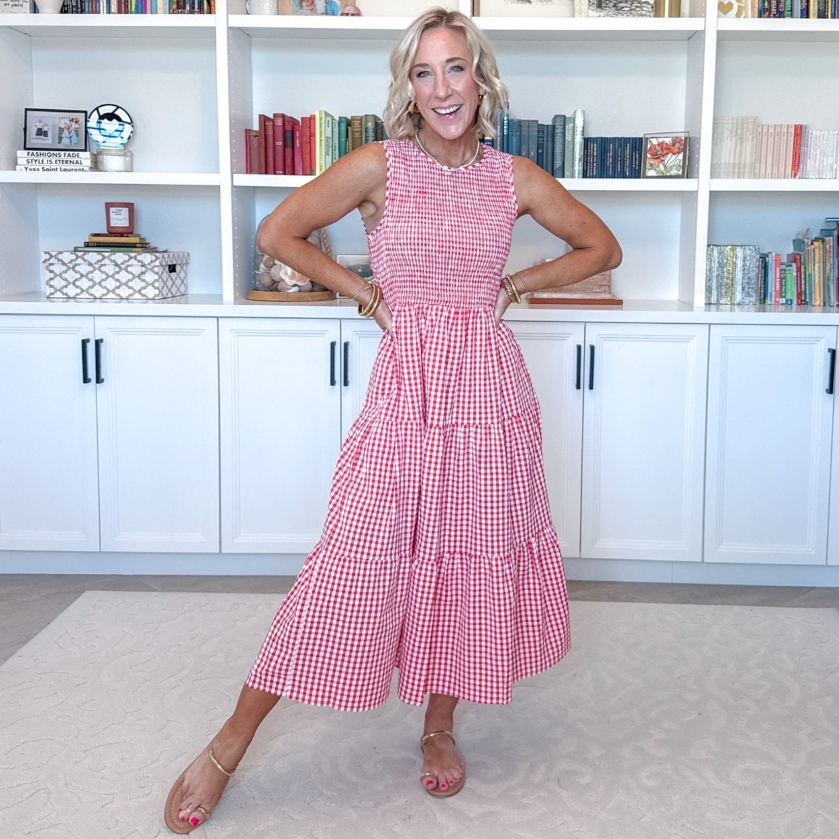 Amazon - unboxing my latest order. Sleeveless Smocked Plaid Tiered Maxi Dress - size small. 8 colors. 

#LTKSeasonal#LTKOver40 

 

#LTKootd