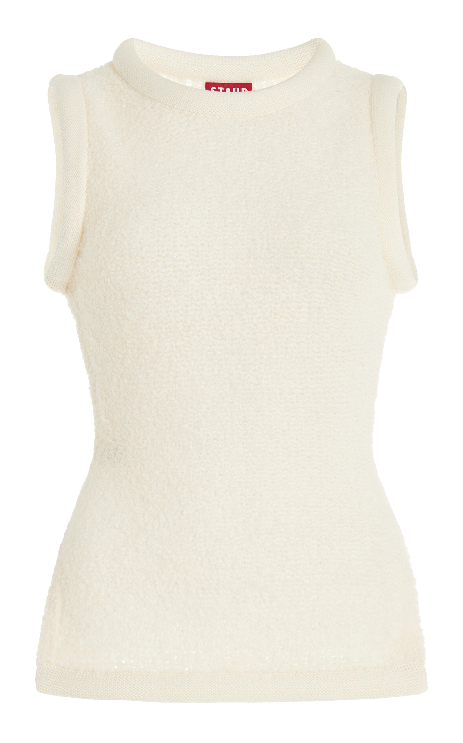 STAUD - Aerin Sleeveless Merino Wool Top - Ivory - M - Moda Operandi | Moda Operandi (Global)