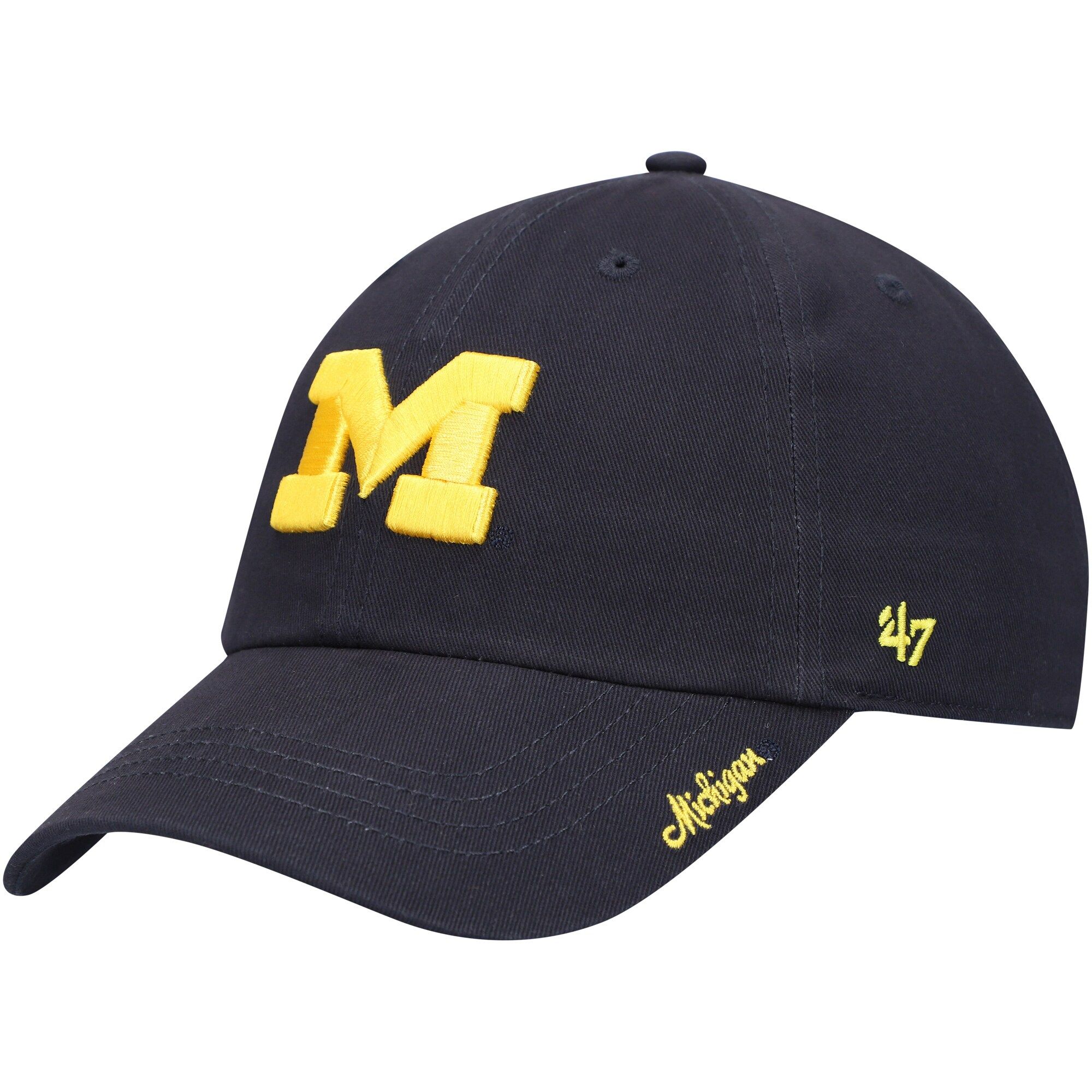 Michigan Wolverines '47 Women's Miata Clean Up Logo Adjustable Hat - Navy | Lids