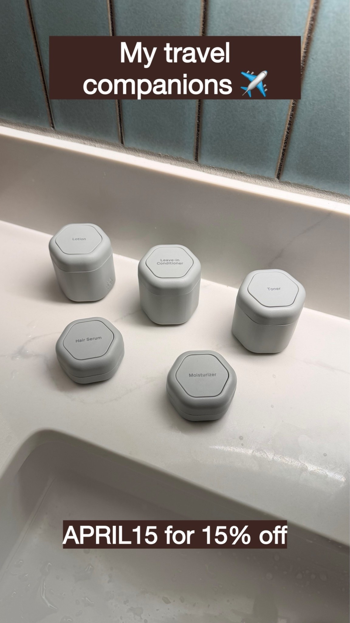My favorite travel hack? Decanting all of my skincare, haircare, and beauty essentials into my @keepyourcadence capsules before every trip. ✈️

They keep everything organized, leak-resistant, and easy to find so I’m not digging through a toiletry bag looking for moisturizer at the end of a long travel day.

For this trip, I packed:
✨ Toner
✨ Moisturizer
✨ Lotion
✨ Hair Serum
✨ Leave-In Conditioner

Small details like this make traveling feel so much more effortless.

If you’ve been thinking about upgrading your travel organization, I highly recommend these. Use my code APRIL15 for 15% off. 🤍

#CadenceCapsules #TravelEssentials #TravelOrganization #PackingTips #VacationPacking #BeautyTravel #TravelHacks #EffortlessTravel #LTKTravel #CarryOnEssentials ✈️🤍

#LTKTravel #LTKBeauty #LTKdayinmylife