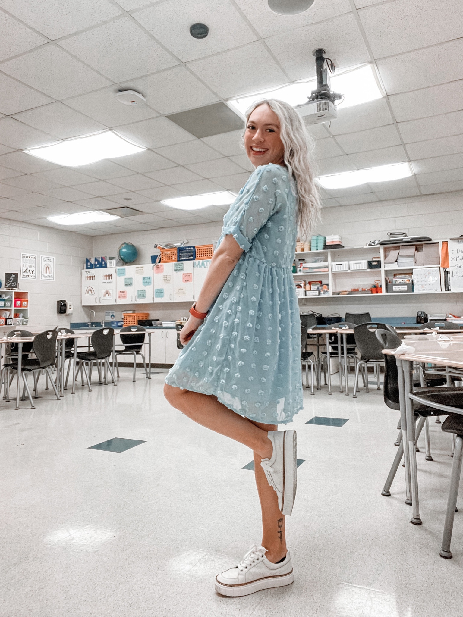 Spring dress, spring work outfit, workwear, teacher outfit idea, teacher fashion, teacher style, spring outfit ideas, teacher outfit inspiration 

#LTKunder100 #LTKSeasonal #LTKworkwear