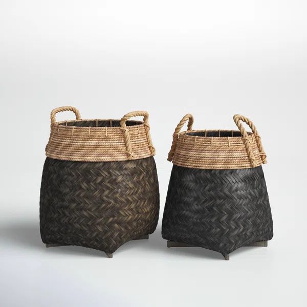 Norine 2 Piece Wicker Basket Set | Wayfair North America